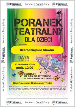 Kozienice Wydarzenie Inne wydarzenie Czarodziejskie Słówka - poranek teatralny